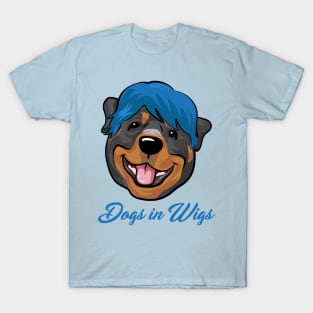 Dogs in Wigs - Funny Rottweiler Dog T-Shirt